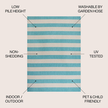 Negril Two-tone Wide Stripe Indoor/outdoor Area Rug